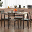 Zenvida Dining Table Set For 4, Rustic Grey 5 Piece Dinette Set Kitchen Table 4 Chairs